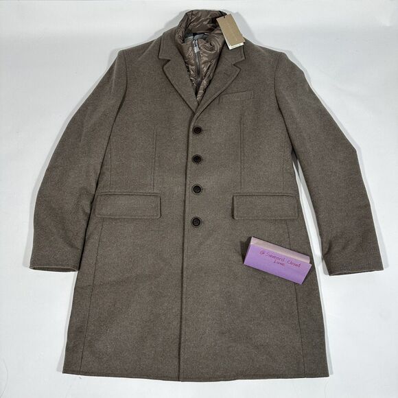 NWT Burberry Men Size M Lyndson 3-in-1 Taupe Wool Cashmere Long Coat + Vest - Picture 6 of 14